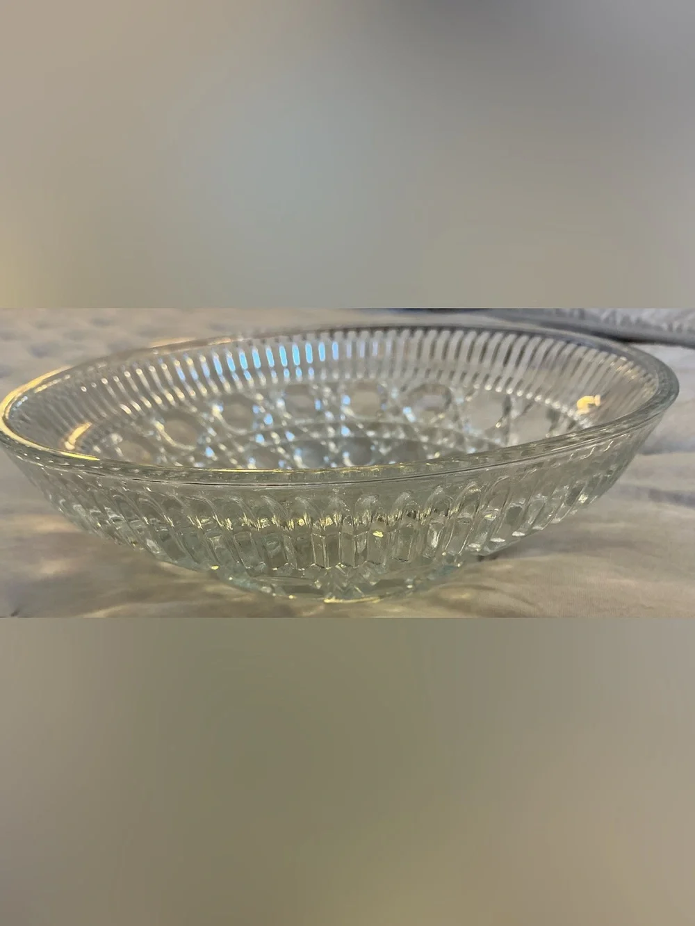 Federal Glass Company Windsor Pattern 7.5”D